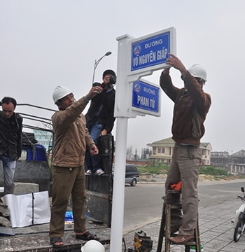 Đà Nẵng gắn tên đường mang tên Đại tướng Võ Nguyên Giáp