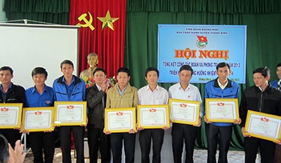 Đoàn khối các cơ quan, Tam Kỳ, Thăng Bình: Tổng kết phong trào thi đua 2013