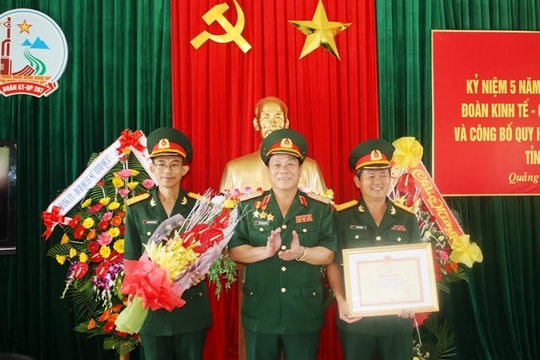 Đoàn Kinh tế - Quốc phòng 207 kỷ niệm 5 năm thành lập