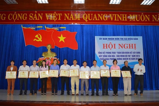 Điện Bàn tổng kết phong trào toàn dân đoàn kết xây dựng nếp sống văn hóa