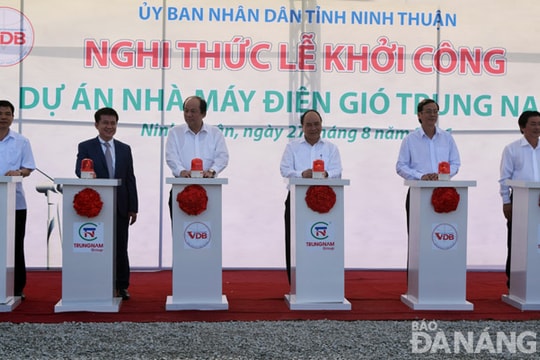 Khởi công dự án điện gió với vốn đầu tư 3.900 tỷ đồng