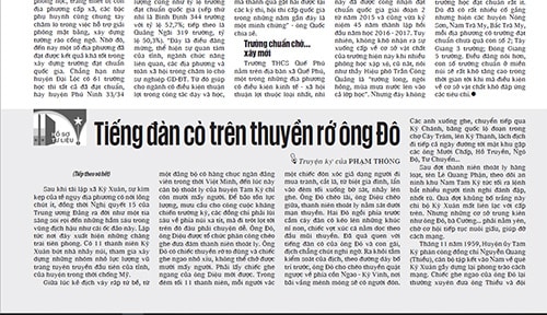 Tiếng đàn cò trên thuyền rớ ông Đô (Tiếp theo và hết)