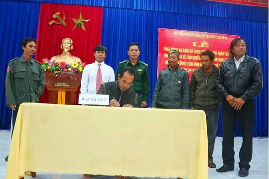 Duy Xuyên thành lập các tổ đoàn kết bảo vệ chủ quyền lãnh thổ, an ninh biên giới