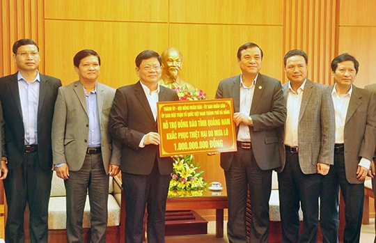 TP.Đà Nẵng hỗ trợ đồng bào vùng lũ Quảng Nam một tỷ đồng