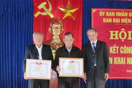 Người cao tuổi Duy Xuyên hiến 14.400m2 đất xây dựng hạ tầng nông thôn