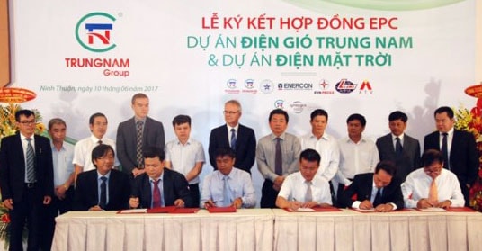 Trung Nam tiếp tục đầu tư phát triển điện gió và điện mặt trời