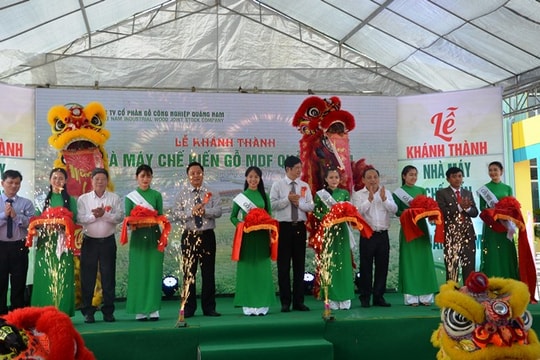 Khánh thành nhà máy chế biến gỗ MDF