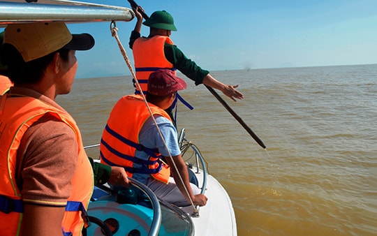 Luồng biển Cửa Đại lại bồi lấp