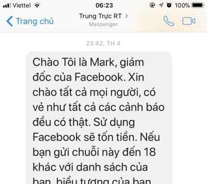Hoang mang với tin nhắn lạ từ... CEO Facebook, Mark Zuckerberg