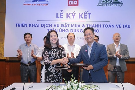 Đường sắt cho khách hàng mua và nhận vé tàu điện tử trên di động qua ví MoMo
