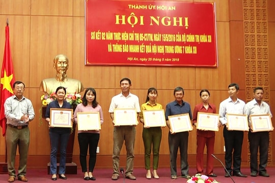 Hội An sơ kết 2 năm thực hiện Chỉ thị 05