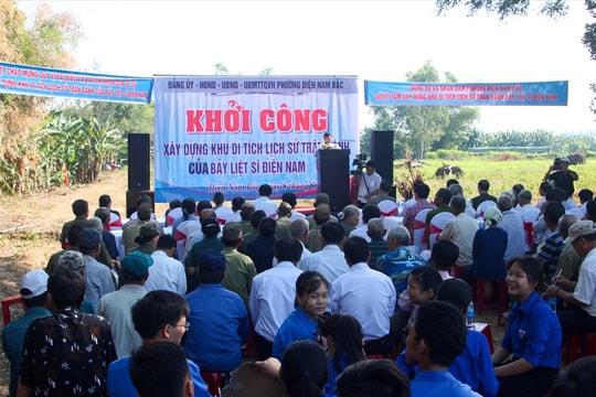 Khởi công di tích Trận đánh 7 dũng sĩ Điện Nam