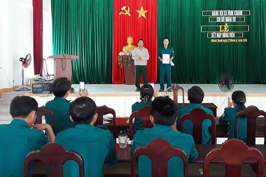 Thăng Bình xây dựng chi bộ quân sự cơ sở