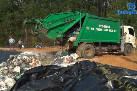 Khu xử lý rác Tam Xuân 2 hoạt động lại sau 3 tháng "đóng cửa"