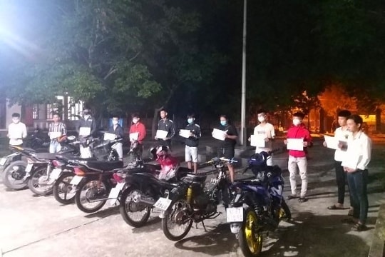 Xử lý nghiêm nhóm thanh thiếu niên tụ tập đua xe trên cầu Giao Thủy