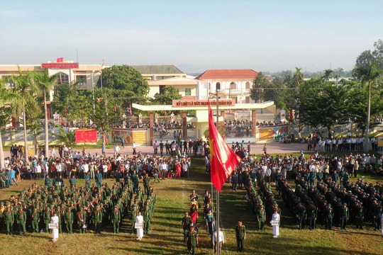 Hoàn thành 100% chỉ tiêu giao quân năm 2021