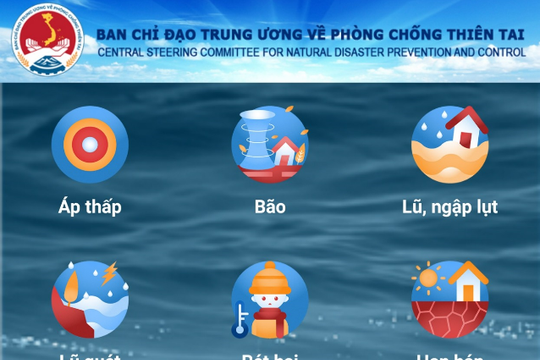 Cài đặt, cập nhật thông tin thiên tai trên điện thoại thông minh