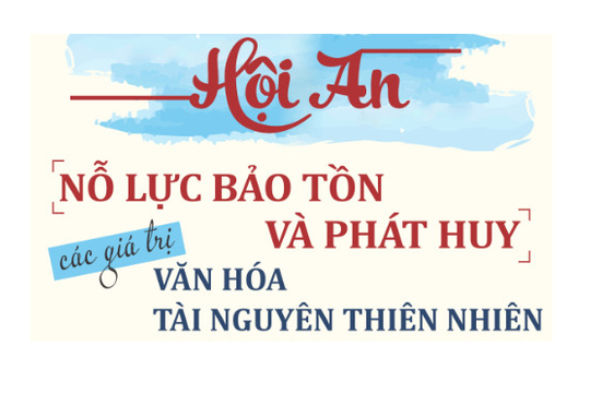 [Infographic] - Hội An nỗ lực bảo tồn, phát huy các giá trị văn hóa, tài nguyên thiên nhiên