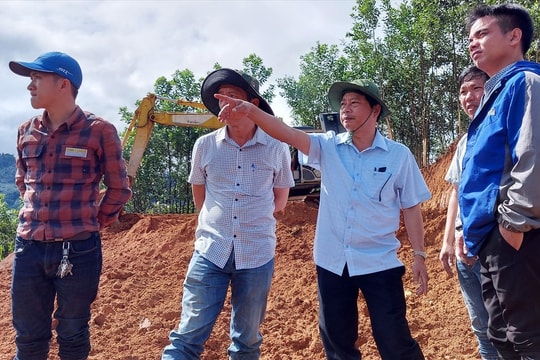 Giải phóng mặt bằng bố trí khu tái định cư tại xã Trà Vân