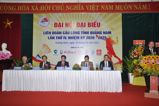 Đại hội Liên đoàn Cầu lông tỉnh Quảng Nam nhiệm kỳ 2020 - 2025