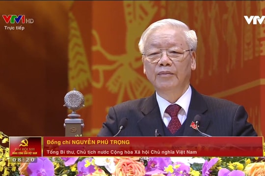 [VIDEO] - Tổng Bí thư, Chủ tịch nước trình bày Báo cáo của BCH Trung ương Đảng khóa XII về các văn kiện trình Đại hội XIII