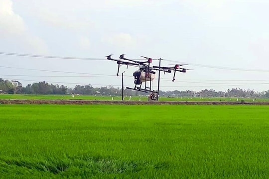 Phun thuốc bảo vệ thực vật bằng máy bay không người lái