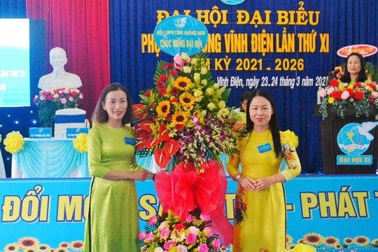 Đại hội đại biểu Phụ nữ phường Vĩnh Điện nhiệm kỳ 2021 - 2026