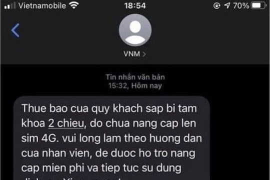 Nhà mạng cảnh báo khách hàng vì hành vi lừa đảo thay SIM 4G