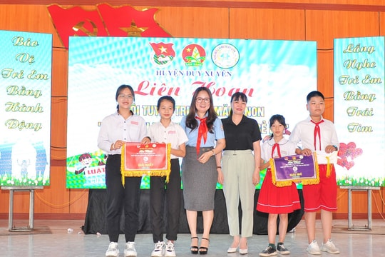 Thiếu nhi Duy Xuyên tuyên truyền Luật Trẻ em