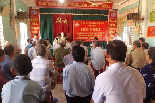 Cử tri nơi cư trú thống nhất giới thiệu ông Nguyễn Văn Hiếu ứng cử đại biểu Quốc hội