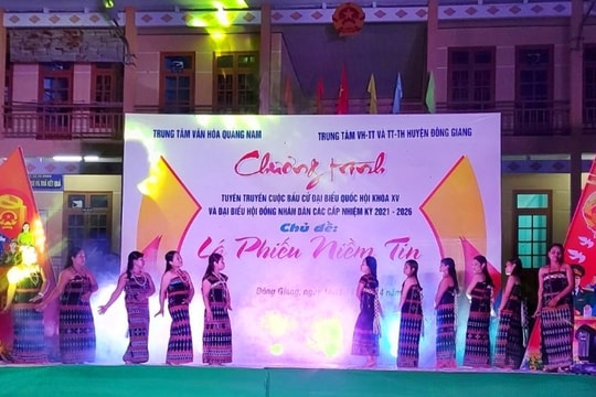 Trung tâm Văn hóa Quảng Nam mở đợt tuyên truyền lưu động về bầu cử