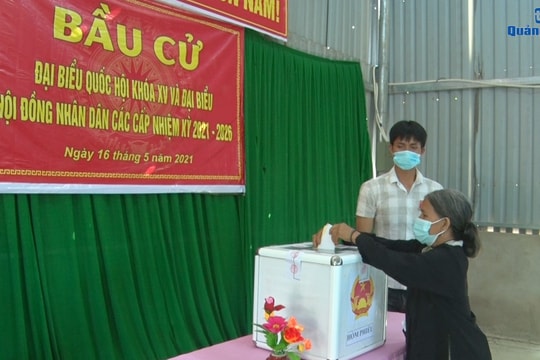 [VIDEO] - Cử tri 6 xã vùng biên hoàn thành bầu cử sớm