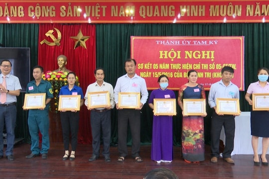 Tam Kỳ triển khai thực hiện Chỉ thị 05 nghiêm túc, hiệu quả