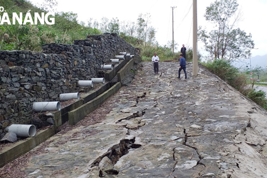 Sớm xử lý các điểm sạt lở trên tuyến đường Hoàng Văn Thái đi Bà Nà - Suối Mơ