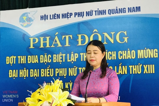 Phát động đợt thi đua đặc biệt chào mừng Đại hội đại biểu Phụ nữ toàn quốc lần thứ XIII
