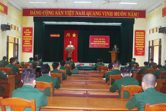 Bộ đội Biên phòng tỉnh tập huấn cán bộ tiểu đội trưởng năm 2022