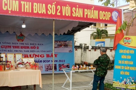 Hội Nông dân Điện Bàn tổ chức trưng bày sản phẩm OCOP