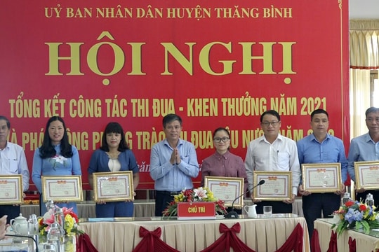 Thăng Bình tổng kết phong trào thi đua yêu nước