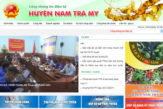 Nam Trà My gặp khó trong thực hiện cơ chế một cửa điện tử