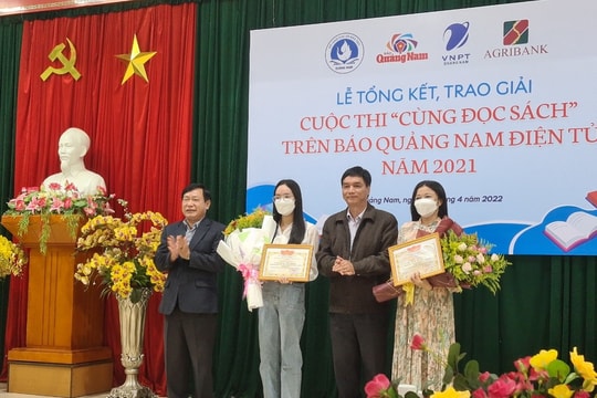 Tổng kết cuộc thi “Cùng đọc sách” trên Báo Quảng Nam điện tử