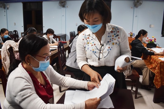 Lớp học tiếng Anh miễn phí cho phụ nữ xã Cẩm Hà