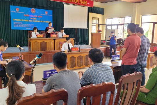 Tổ chức phiên tòa giả định tuyên truyền tác hại của ma túy