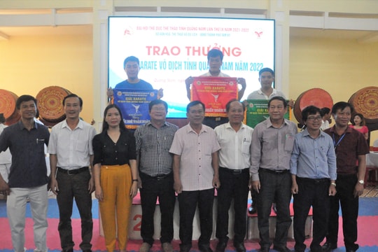 Tam Kỳ giành ngôi nhất toàn đoàn giải Karate vô địch tỉnh năm 2022