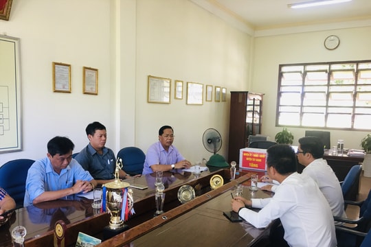 Tây Giang động viên lao động địa phương đang học nghề tại Trường Cao đẳng Thaco