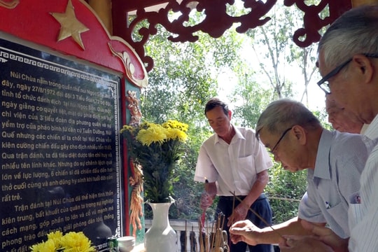 Thăng Bình tổ chức tri ân các liệt sĩ hi sinh tại Núi Chùa