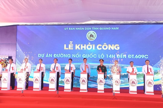 Khởi công dự án đường nối quốc lộ 14H đến ĐT609C