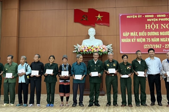 Phước Sơn gặp mặt, tri ân người có công và thân nhân liệt sĩ