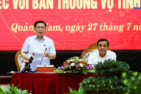 [VIDEO] - Chủ tịch Quốc hội Vương Đình Huệ: Quảng Nam cần nỗ lực bứt phá để tương xứng với tiềm năng