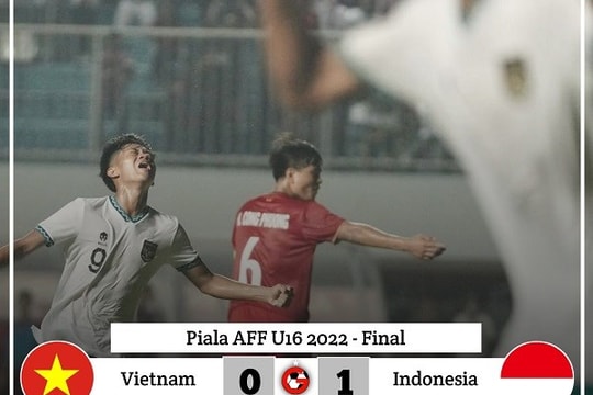 U16 Việt Nam lỗi hẹn với chức vô địch khi thua sát nút U16 Indonesia