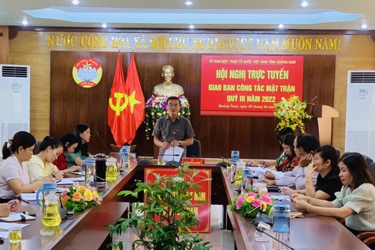 Mặt trận các địa phương cần quan tâm nắm bắt tình hình nhân dân sau bão